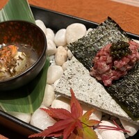 銀座 和牛鉄板焼 USHIGAMI - 和牛トロ寿司