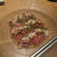 水剌間 恵比寿本店 - これは絶対に食べて欲しい砂肝のカルパッチョ