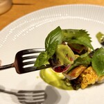 Restaurant Sola - 鮎、サンマ、ミニトマト、とうもろこしなど夏野菜