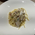 ラ セッテ - 真鯵とラ・セッテファームの茄子　茗荷のメッツェリングイネ