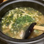 夕庵 - がにの雑炊がたっぷり