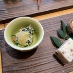 夕庵 - 後回しになった季節の前菜