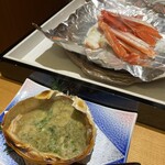 夕庵 - 焼きがにも鮮明な写真