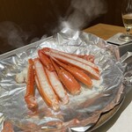 夕庵 - 焼きがにの宝楽焼き