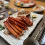 夕庵 - 茹で香住蟹＝紅ズワイ蟹