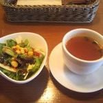 グリーティング - サラダとスープ