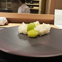 炭火割烹 いふき - もち米　銀杏　栗　