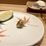 日本橋 蕎ノ字 - さざえ 白子