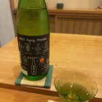 みつき - 日高見　何回か飲んだことがありますが、このお酒は初めて。ラベルも斬新だけど、風味も斬新。なんかブレンドしたような