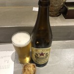 立食い鮨 鮨川 - ビール中瓶 赤星(サッポロラガー)