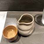 立食い鮨 鮨川 - 来福 純米ひやおろし出羽燦々 茨城/半合