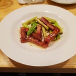 カジュアルフレンチBar 7FUKU - 福岡県産アスパラガスとベーコン