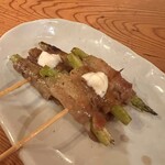 備長串屋わたる - アスパラ豚巻き