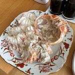 夕庵 - 昨夕の夕食で残した分も朝食にだしていただきました