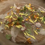 表参道ワイン食堂Den - 白身魚のカルパッチョ