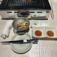 WAGYU PINFU - お通し、ドリンクなかったし結局食べてないです。連れが食べました。