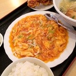 祥源 - 玉子のチリソース定食700円