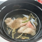 モリタ屋 - じゅんさいと和牛ロース肉のお吸い物