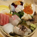 出羽鮨 - 刺盛り。