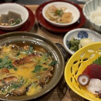 うなぎ柳川風　刺身御膳