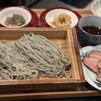 へぎそばと合鴨ロース山椒煮　御膳