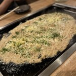 海鮮もんじゃ もすけ - 明太子もちもんじゃ出来上がり！