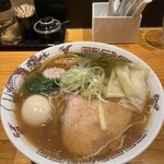 製麺所 吉岡 - カマス出汁の中華そば(大盛り)