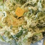 蕎麦カネイ - かき揚げ