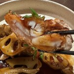 THE CONDER HOUSE - 鶏もも肉と秋野菜の山椒餡かけ　アップ