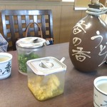 釜あげうどん 長田 in 香の香 - 熱いうどんつゆ