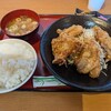からあげ専門店 から助 - 合盛4貫定食　（醤油✕2、塩✕2　御飯大盛）