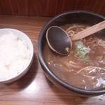 慶屋 - カレーうどん（ごはん付き）