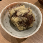 和味酒彩 秋夏 - 天ぷら（栗の渋皮煮）