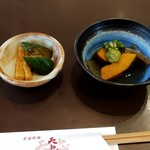 醤油料理 天忠 - お新香と小鉢