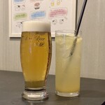 炭火焼き 牛タン酒場 いけたん - 生ビールと極上レモンサワー