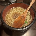ひだまり庵 本店 - 牛かす煮そばえ