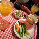 ばりお食堂 - バーニャカウダとマンゴージュース