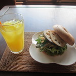 甘夏オレンジ＆この日のｻﾝﾄﾞ８５０円