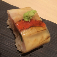 鯛良 白金店 - 鯛良の極み　金目のバッテラ　これは美味しい！