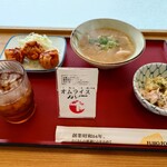 和泉富秋食堂 - 料理写真:豚汁·揚げ焼売·ポテサラ♪