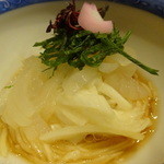 ゆうがた - ヤリイカと長芋の短冊アップ