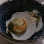 いなせや - お通し ホタテ稚貝