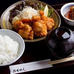 青森銘柄地「桜姫」の空揚げ定食