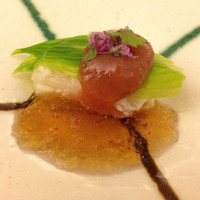 日本料理 晴山 - うるいと長芋の梅肉和え