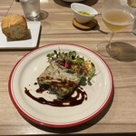 ルディック - アナゴとナスのテリーヌ　赤ワインソース