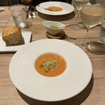 ルディック - トマトのガスパチョ　夏野菜添え