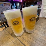 ひねり蛇口ハイ 大衆酒泉テルマエ - キンキンBEER