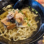 壱蘭 - 三枚肉そば（中）750円 (2024年9月)