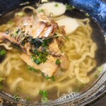 壱蘭 - なんこつそば（中）800円(2024年9月)