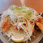 からやま - 料理写真:ネギだく塩ポン酢つけから定食　979円